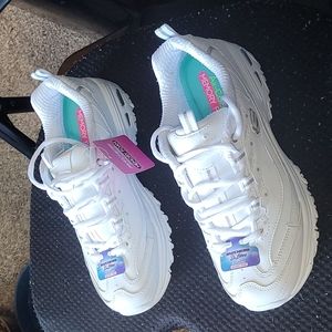 **!!BRAND NEW!!** SKECHERS AIR COOLED MEMORY FOAM- WOMEN'S, SIZE: 8.5,PURE WHITE